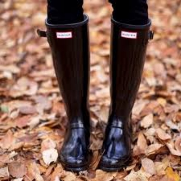 Hunter Shoes - Black Hunter Rain Boots